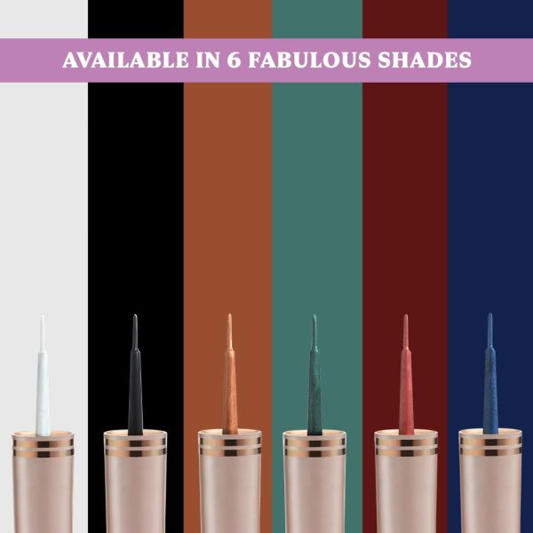 Dazller Liquid Eyeliner Waterproof, 9.5ml, Black, Smudge-proof, Matte, One stroke application, Long-lasting, Deeply pigmented, Lightweight, Quick-drying - Image 5