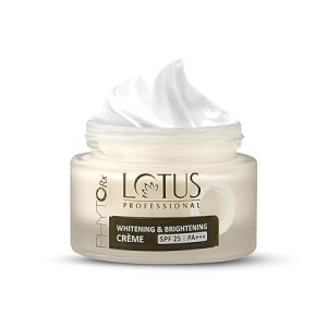 Lotus Professional Phyto Rx Whitening & Brightening Creme, SPF 25 PA+++, Natural Cream, 50g (SG_B00JI2ZGXC_IN)
